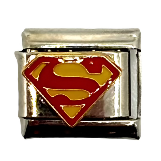 Stainless Steel Superhero Charm Link