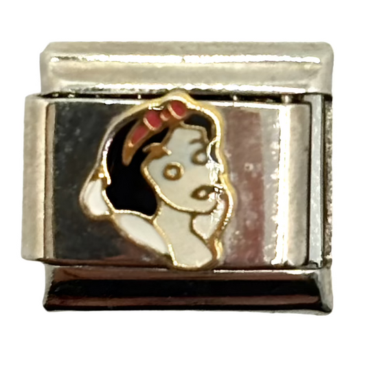 Stainless Steel Disney Princess Snow White Charm Link
