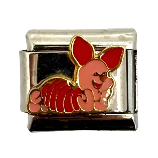 Stainless Steel Piglet Charm Link