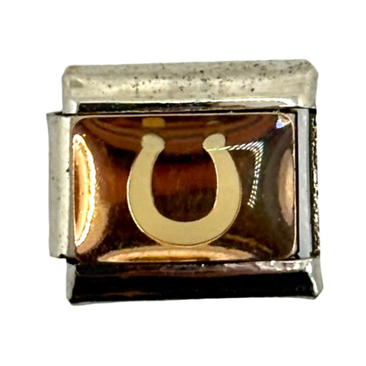 Stainless Steel Horse Shoe Charm Link
