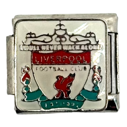 Stainless Steel Football Team Badge Character Charm Link