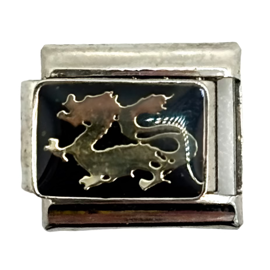 Stainless Steel Dragon Charm Link