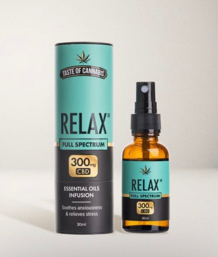 Relax 300mg Full Spectrum CBD Oil – 30ml