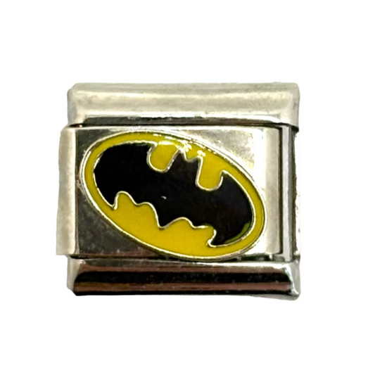 Stainless Steel Superhero Symbol Charm Link