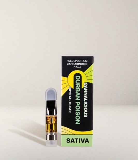 Durban Poison Sativa – THC Vape Cartridge – 0.5ml