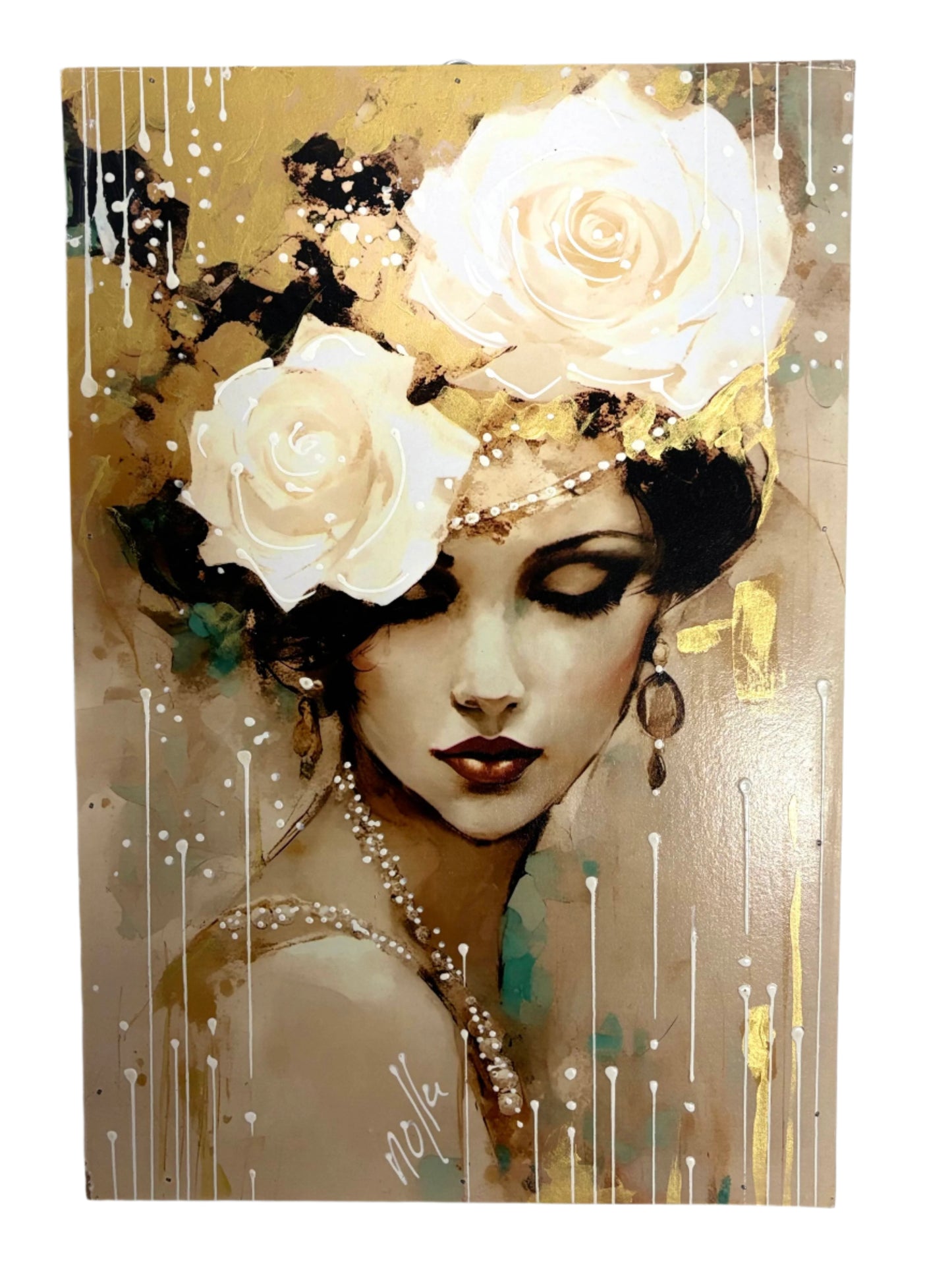 Pearls & Petals” – Dreamy Deco Wall Art