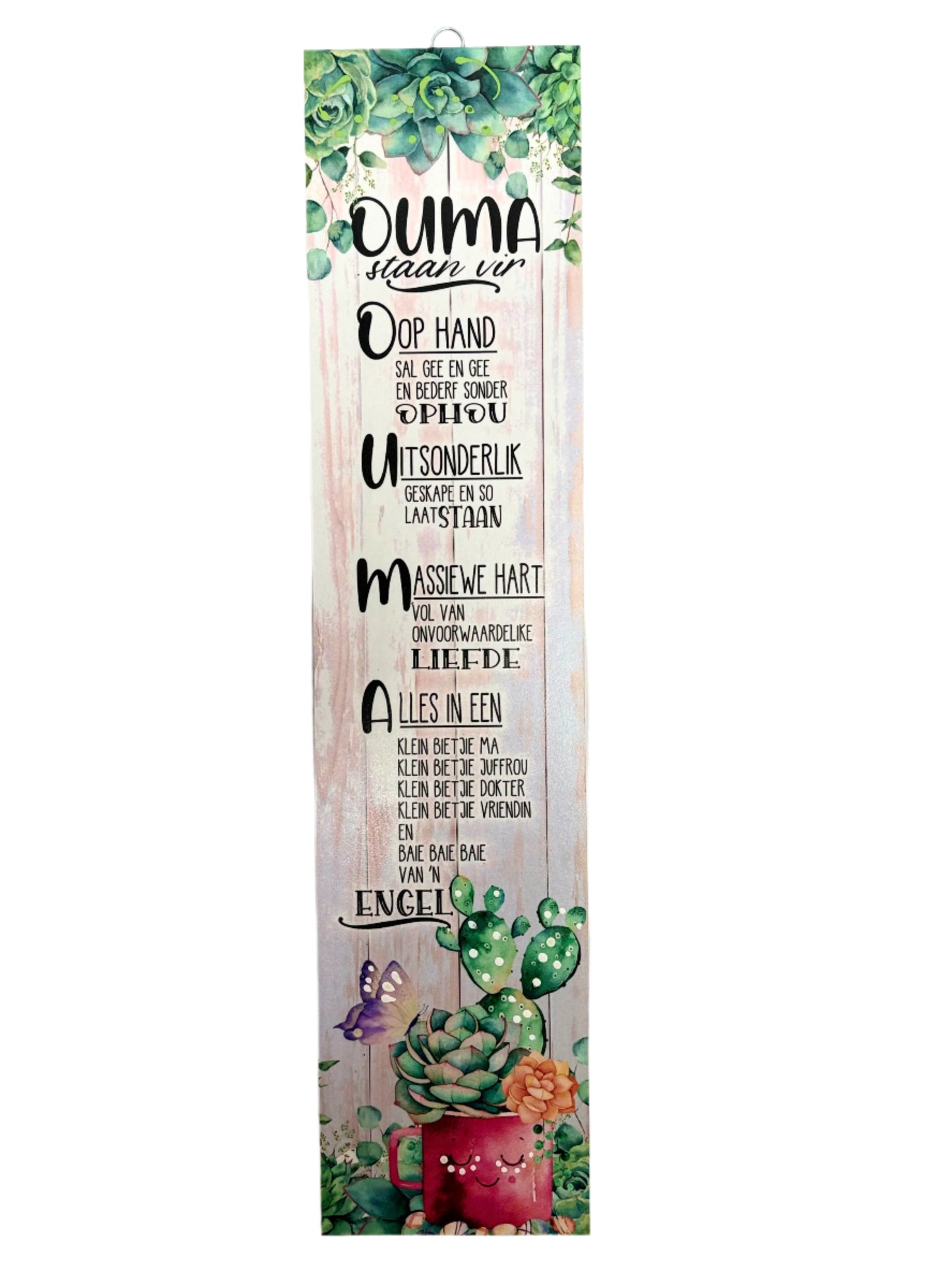 “Ouma Staan Vir” – Afrikaans Wall Art Tribute