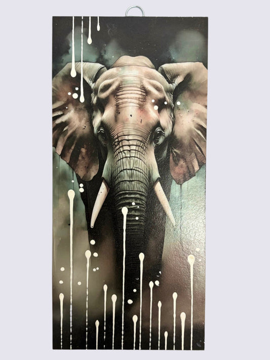 “Wise Majesty” – Abstract Elephant Wall Art