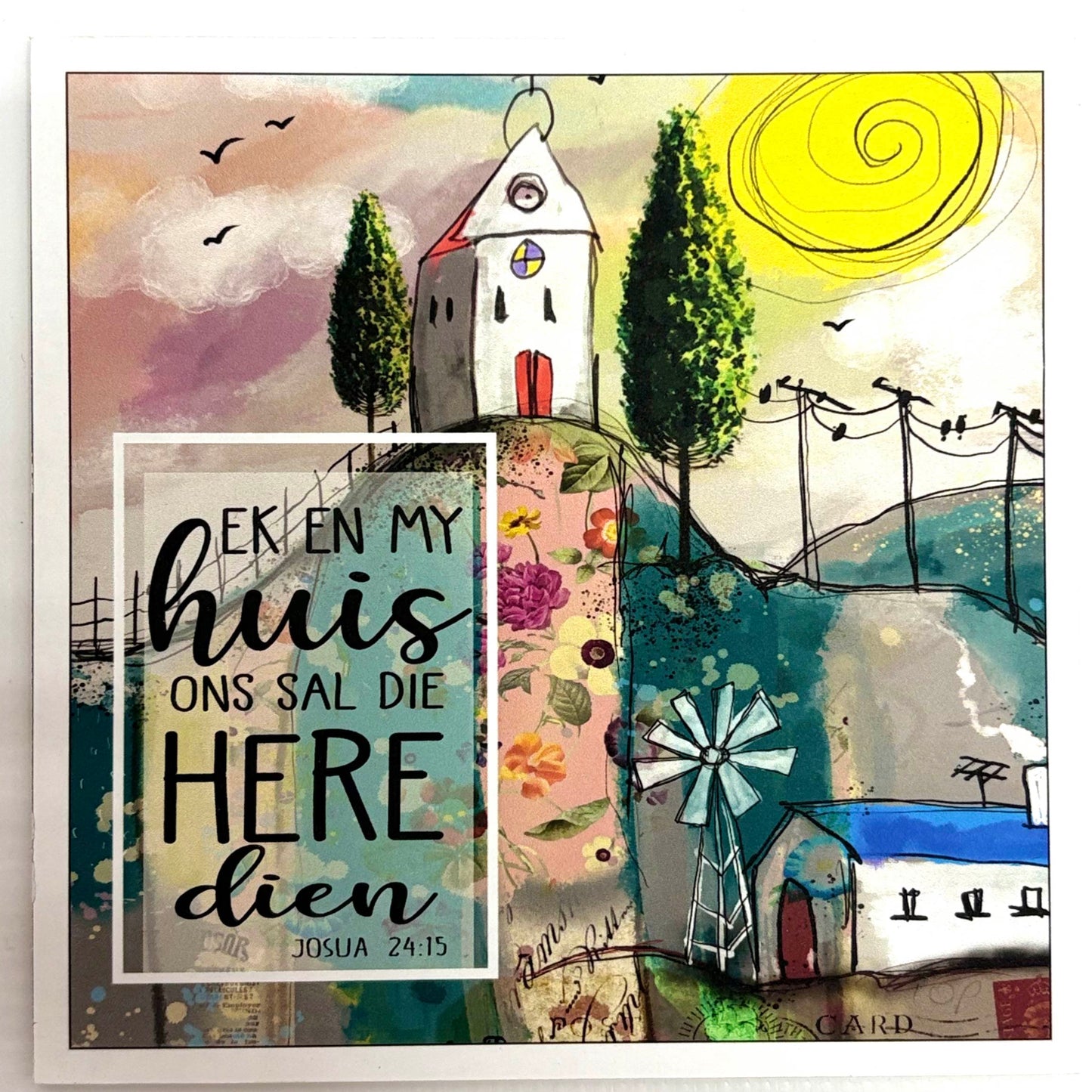 “Ek en My Huis” – Afrikaans Scripture Wall Art