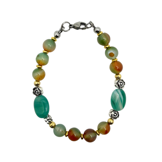 Peacock Agate bracelet