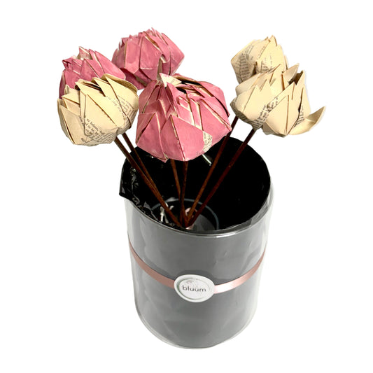 Bunch of 6 Handmade Paper Proteas