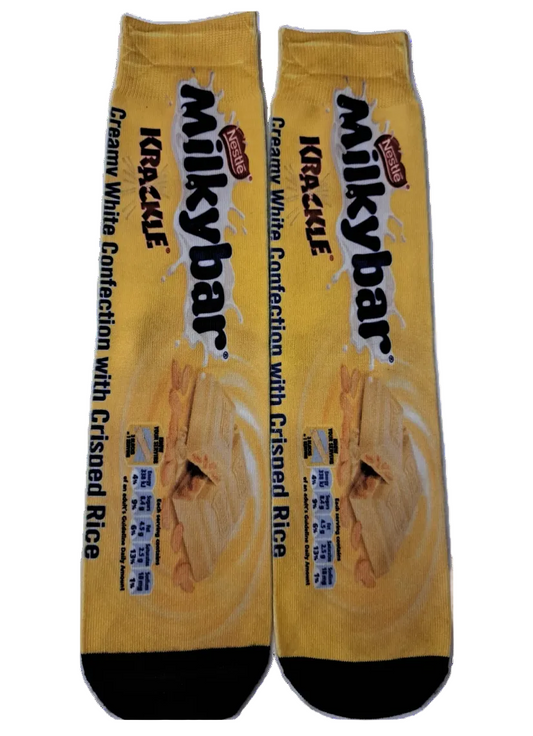 Novelty White Chocolate Socks