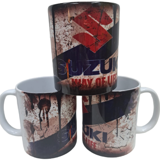 Retro Car & Bike Brand Novelty Mugs – 4 Designs
