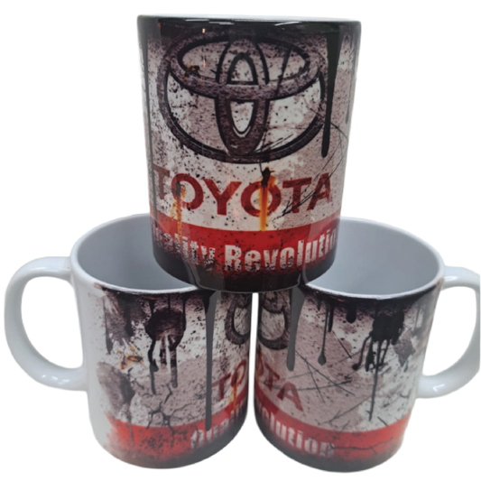 Retro Car & Bike Brand Novelty Mugs – 4 Designs