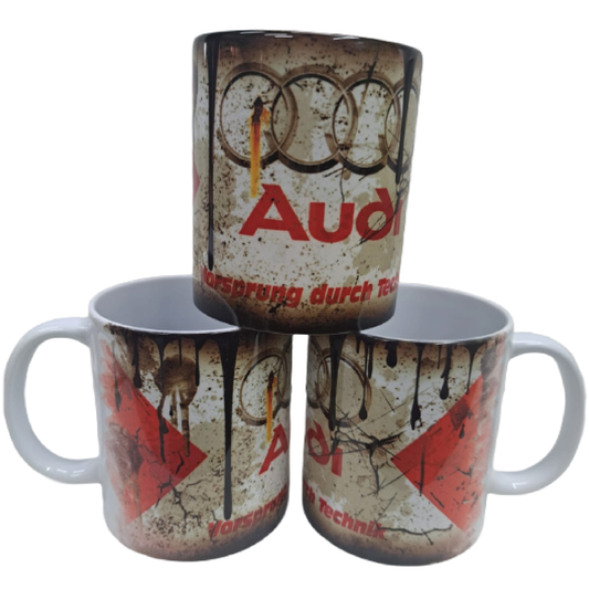 Retro Car Brand Novelty Mugs – 4 Designs