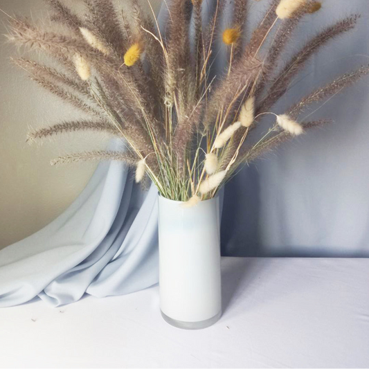 Ice White Cylinder Vase