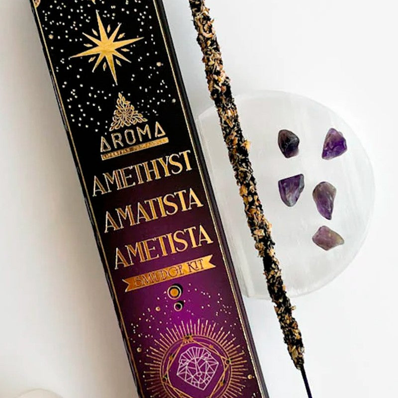 Aroma Crystal Scents Incense - Amethyst
