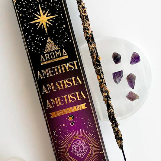 Aroma Crystal Scents Incense - Amethyst