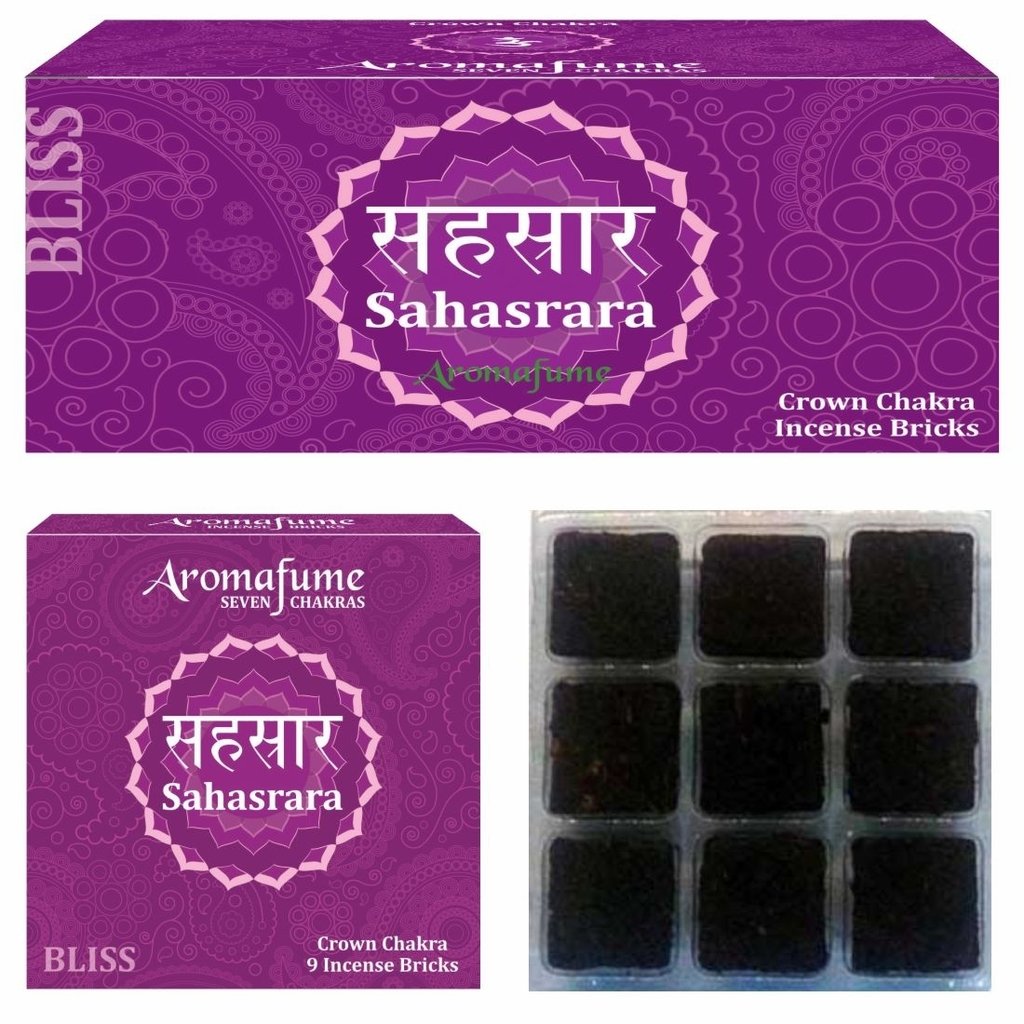 SAHASRARA - Crown Chakra Exotic Incense Bricks
