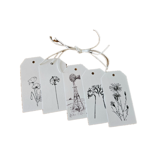 Pack of 5 White Gift Tags