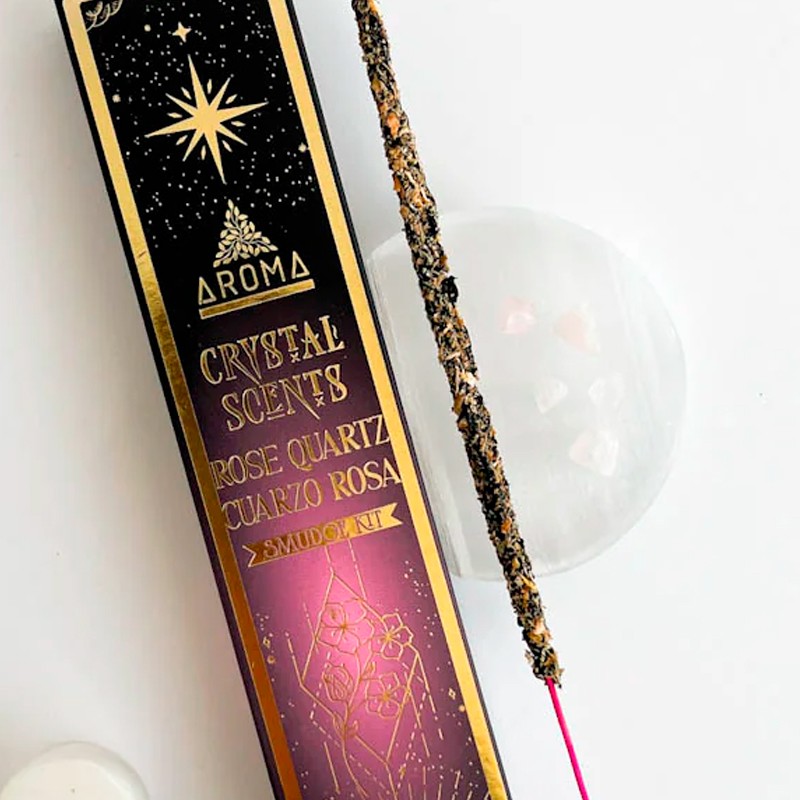 Aroma Crystal Scents Incense - Rose Quartz