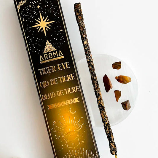 Aroma Crystal Scents Incense - Tiger's Eye