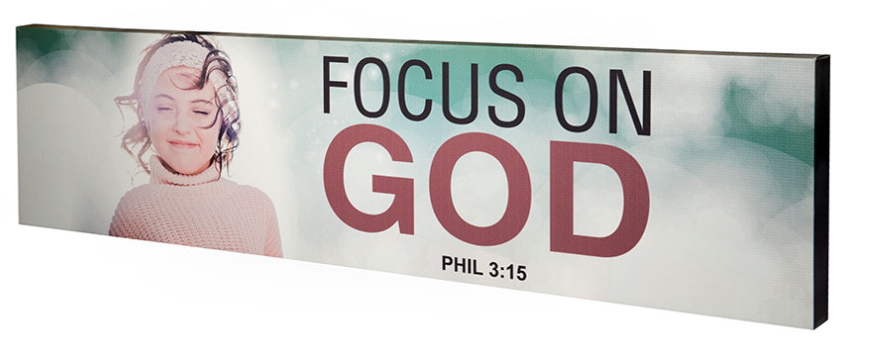 “Focus on God” - Biblical Canvas jatradeshop.com