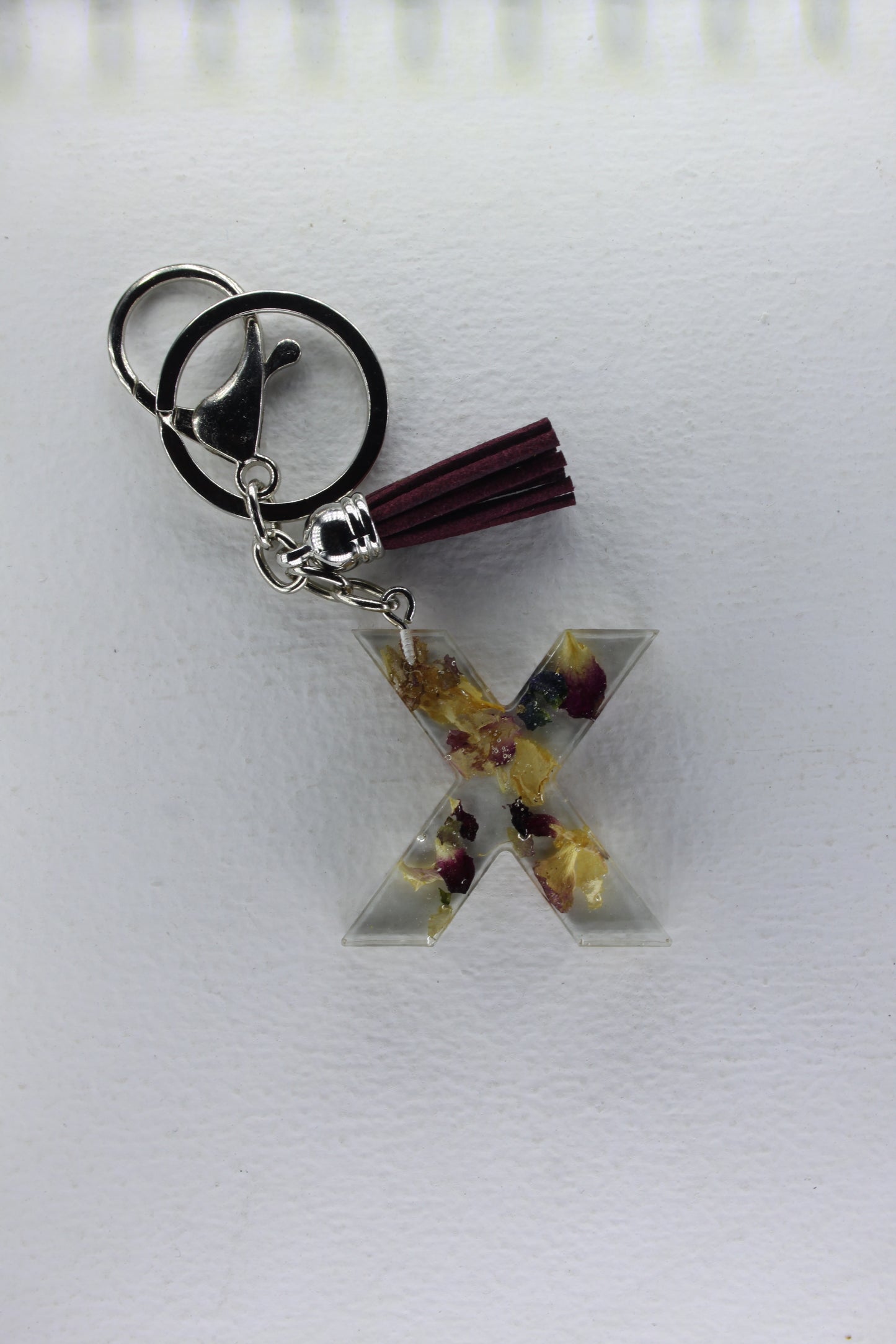 Alphabet Resin Keyring with Dried Flowers jatrade.co.za