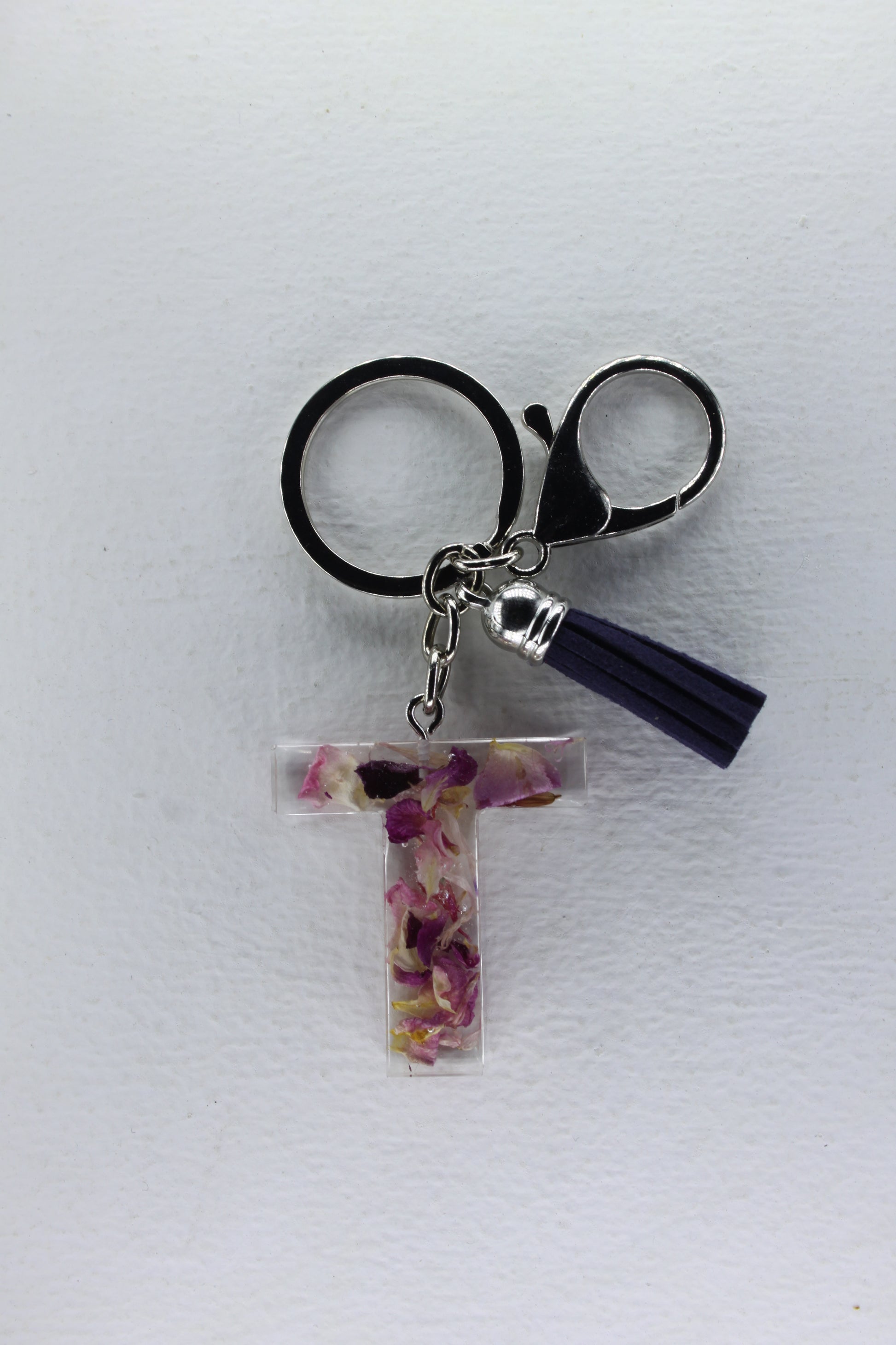 Alphabet Resin Keyring with Dried Flowers jatrade.co.za