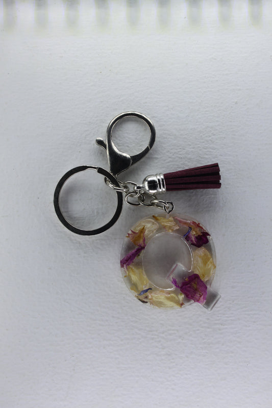 Alphabet Resin Keyring with Dried Flowers jatrade.co.za