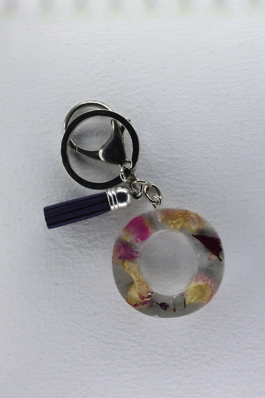 Alphabet Resin Keyring with Dried Flowers jatrade.co.za