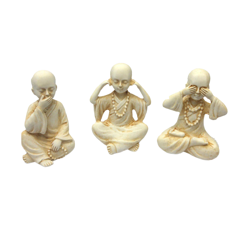 Wise Monks (7.5cm) Set of 3 jatradeshop.com